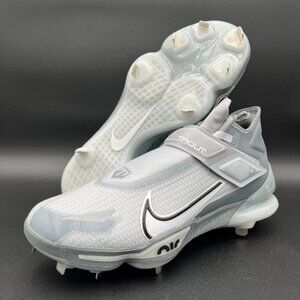 Nike Force Zoom Trout 8 Elite Baseball Cleats Gray White CZ5913-001 Men's Sz 13